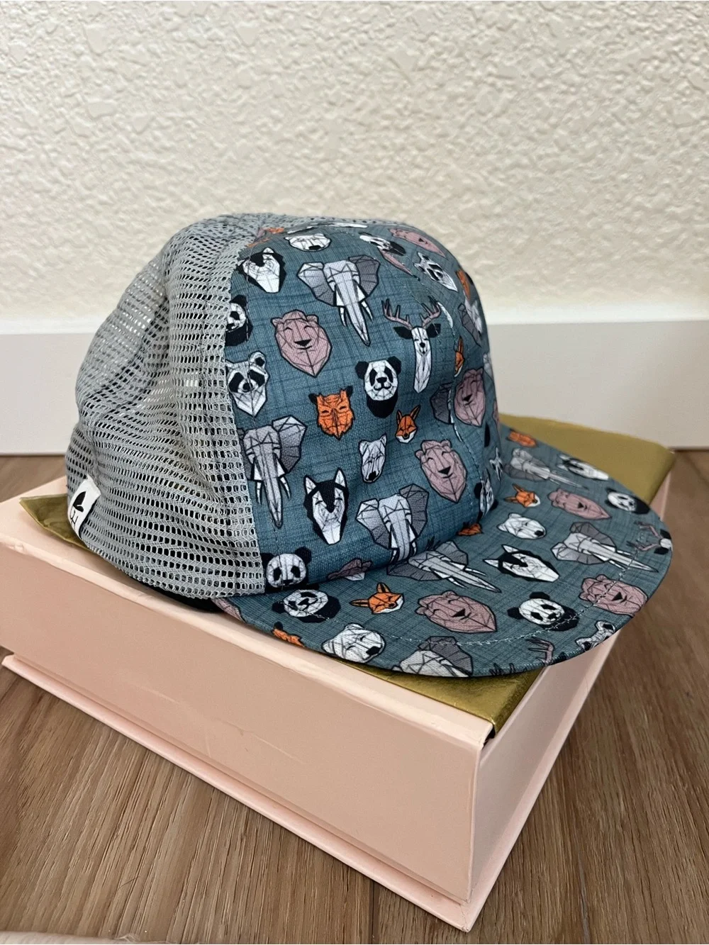 Kids Animal-Print Mesh Trucker Hat